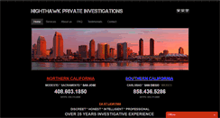 Desktop Screenshot of nighthawkprivateinvestigations.com